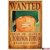 Poster Wanted One Piece Roronoa Zoro - Bleach Web