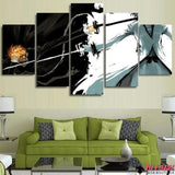 Toile Bleach Ichigo vs Dark Ichigo Hollow 5 pièces - Bleach Web