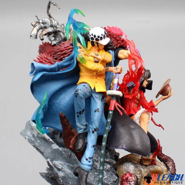 Figurine One Piece Luffy, Eustass Kid, Trafalgar Law – Bleach Web