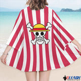 Kimono One Piece, Jolly Roger Chapeau de paille - Bleach Web