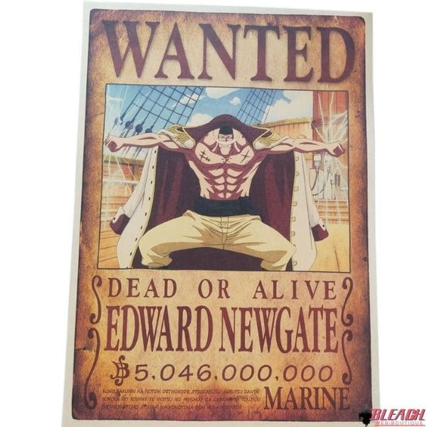Poster Wanted One Piece Barbe Blanche - Bleach Web