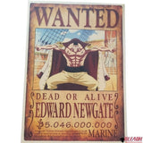 Poster Wanted One Piece Barbe Blanche - Bleach Web