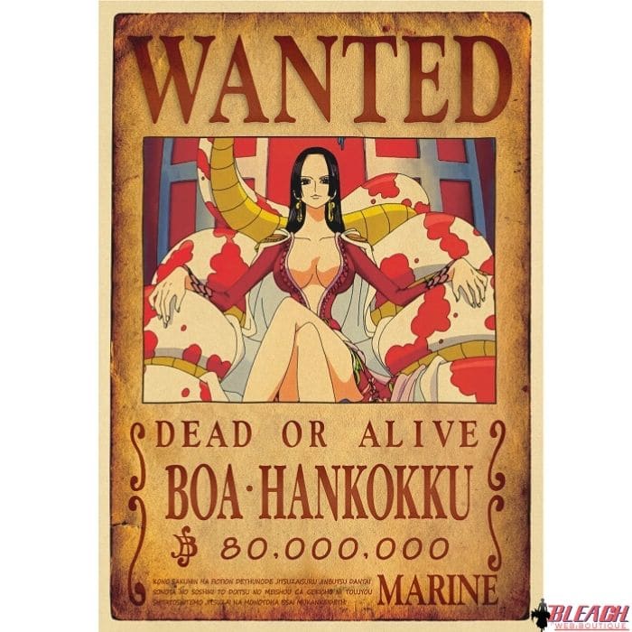 Bleach Web Poster Wanted One Piece Boa Hancock Bleach Web 2294