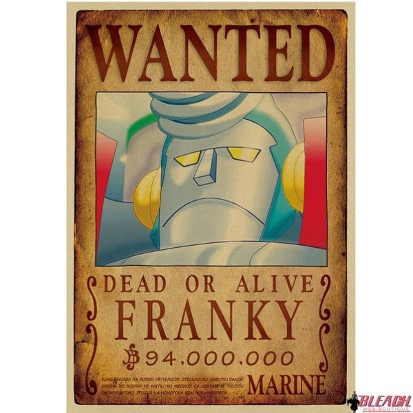 Poster Wanted One Piece Franky - Bleach Web