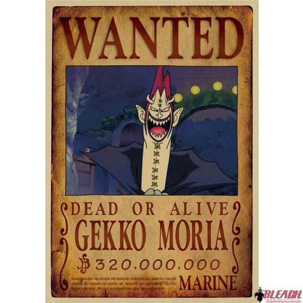 Poster Wanted One Piece Gecko Moria - Bleach Web