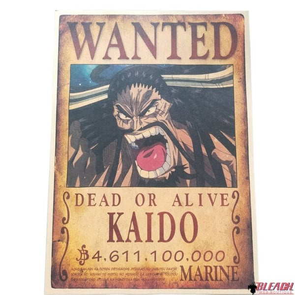 Poster Wanted One Piece Kaido - Bleach Web