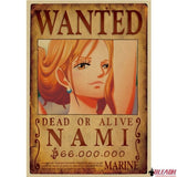 Poster Wanted One Piece Nami - Bleach Web