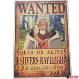 Poster Wanted One Piece Rayleigh - Bleach Web